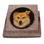 Pet dog granite monument
