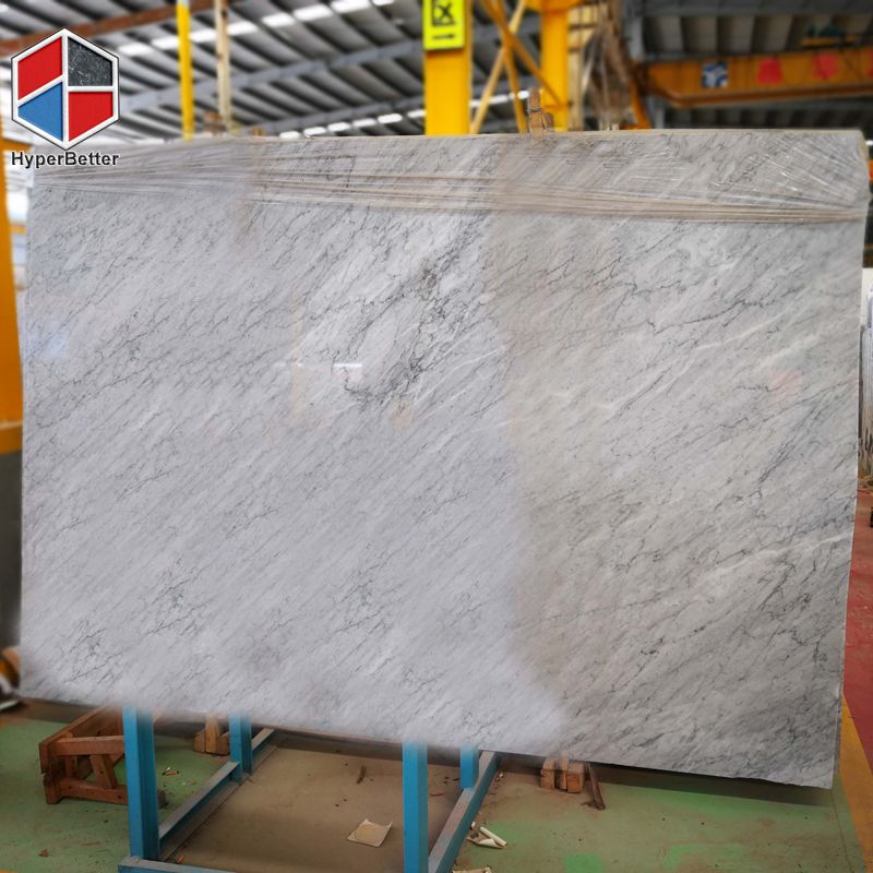 Carrara white marble slab