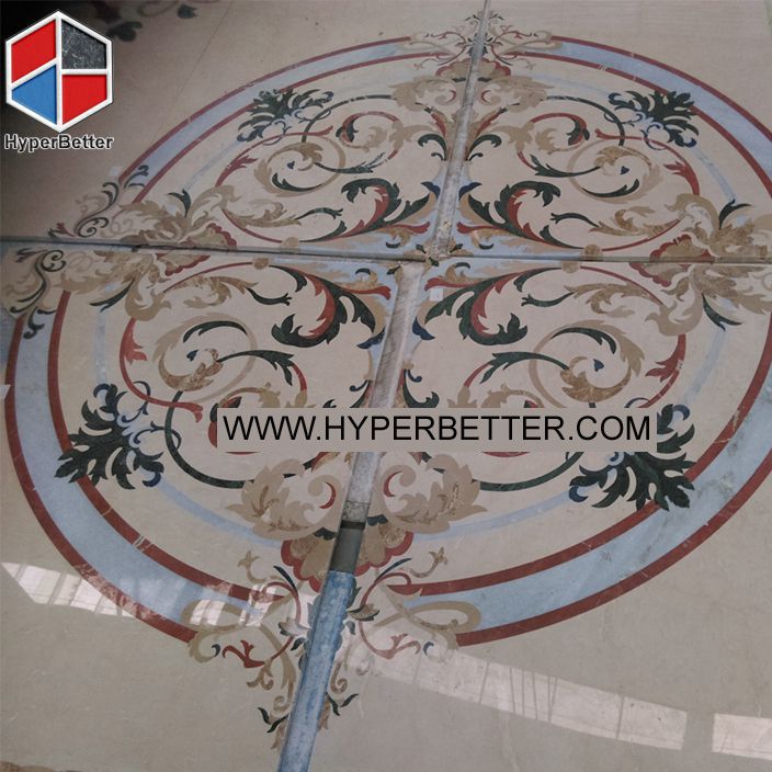 Square marble floor medallions marble (1)