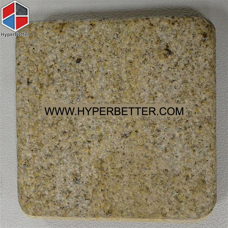 Beige rusty tumbled granite cobblestone patio pavers (7)