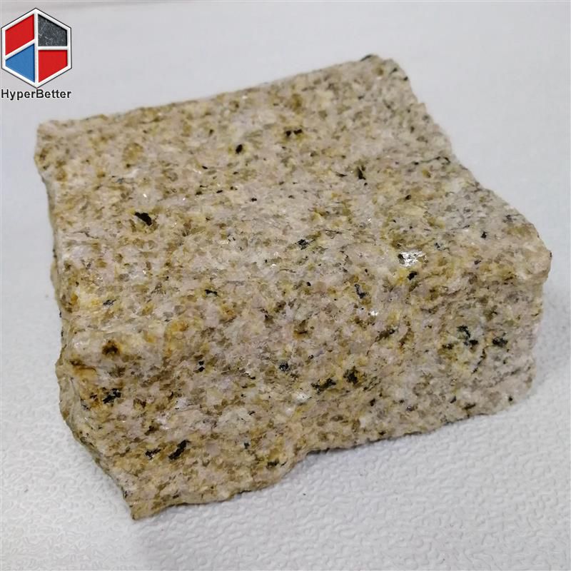 Beige rusty tumbled granite cobblestone patio pavers (9)