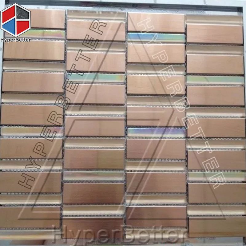 Brown stainless steel mosaic