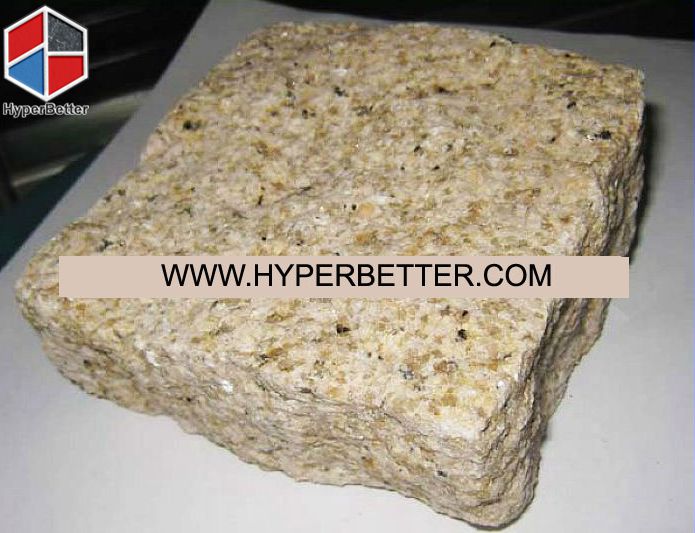 G682 gold granite cobble stone (1)