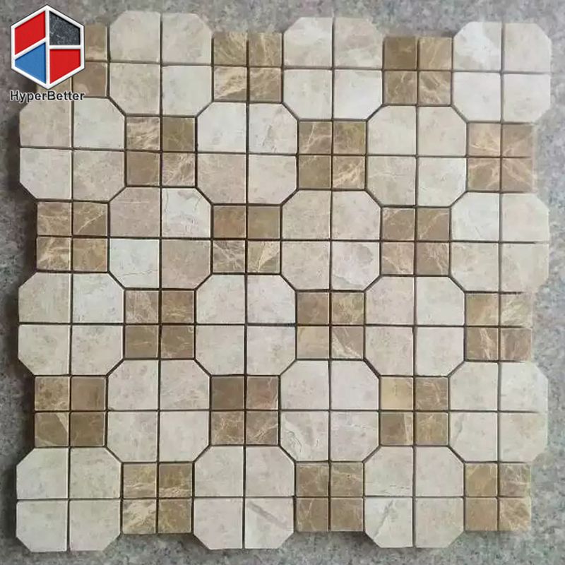 Light emperador marble mosaic