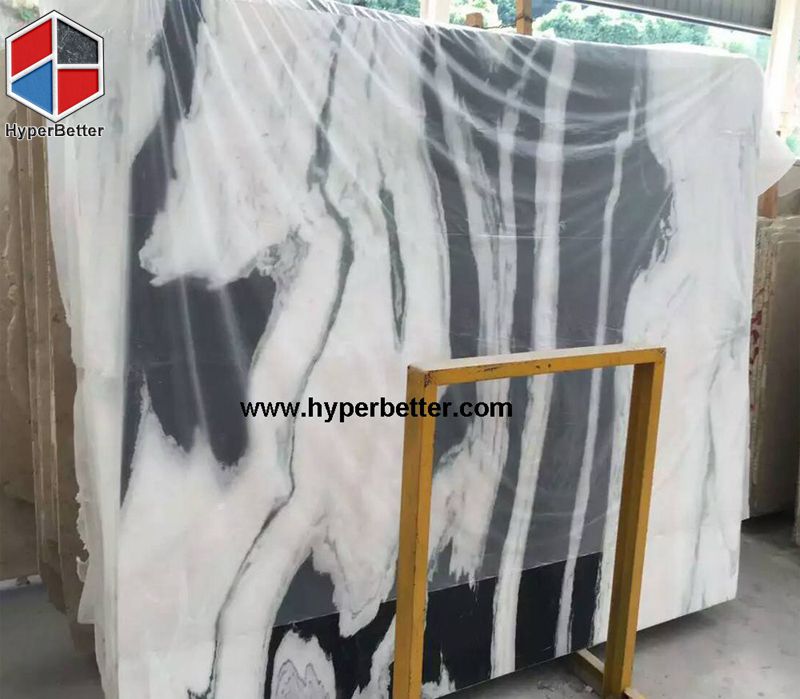 Panda white marble tiles (1)