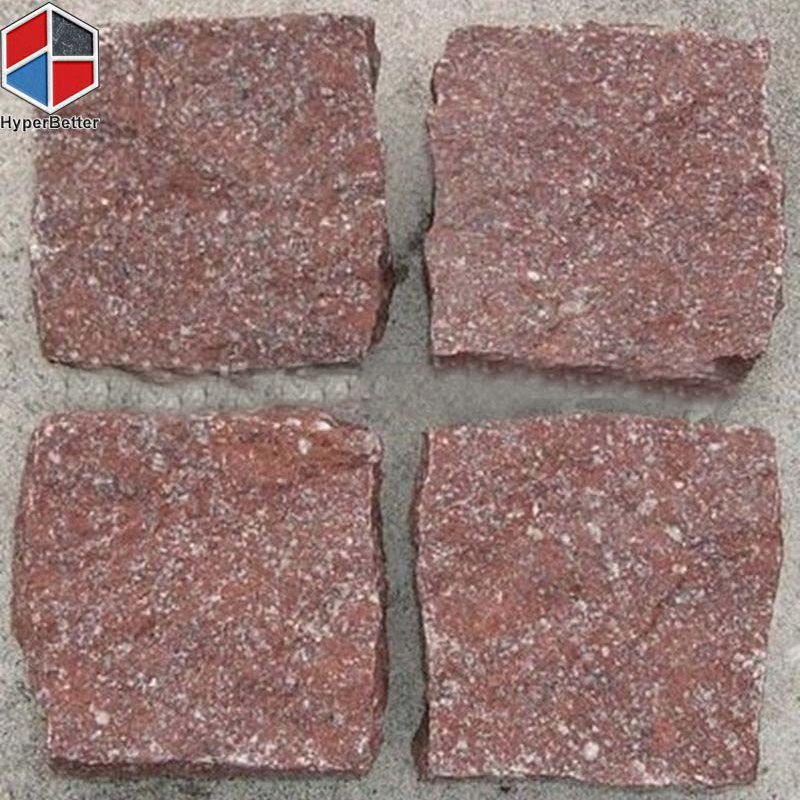 Red porphyry paving stone-1