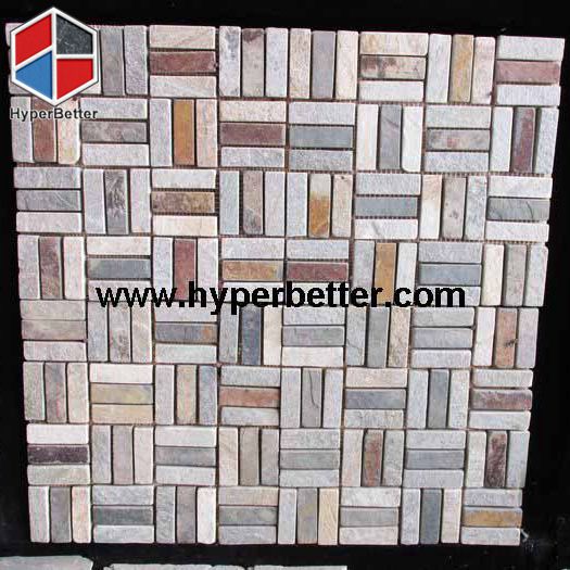 Slate veneer tiles