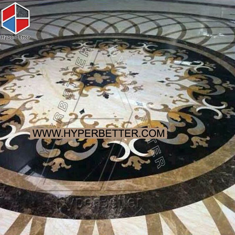 Waterjet Marble medallion for flooring