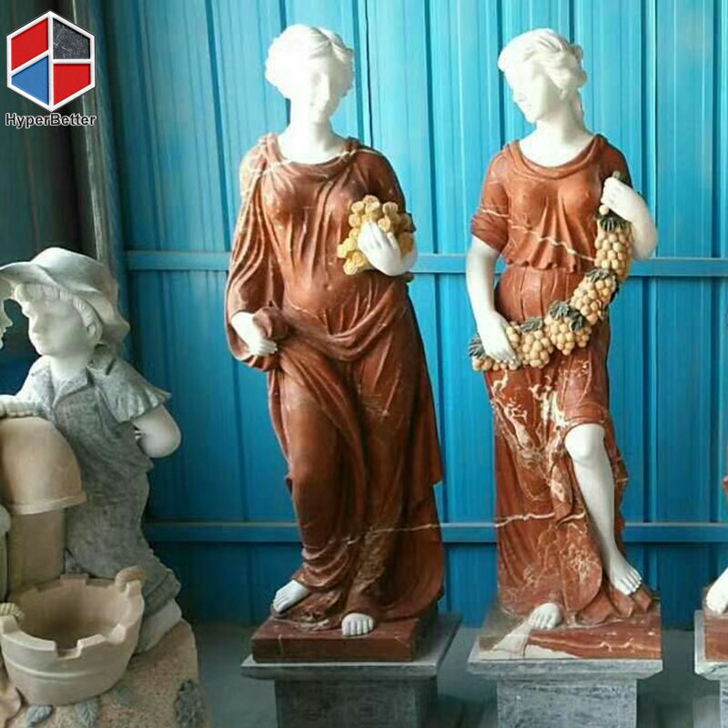 Colorful women marble sculpture (1)