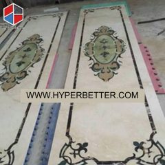 Oriental style water jet marble tile (1)