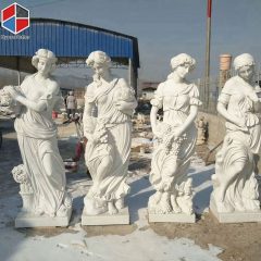 White marble women sculpture statue
