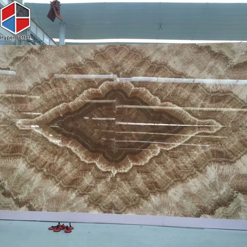 4 pcs bookmatched brown onyx slab