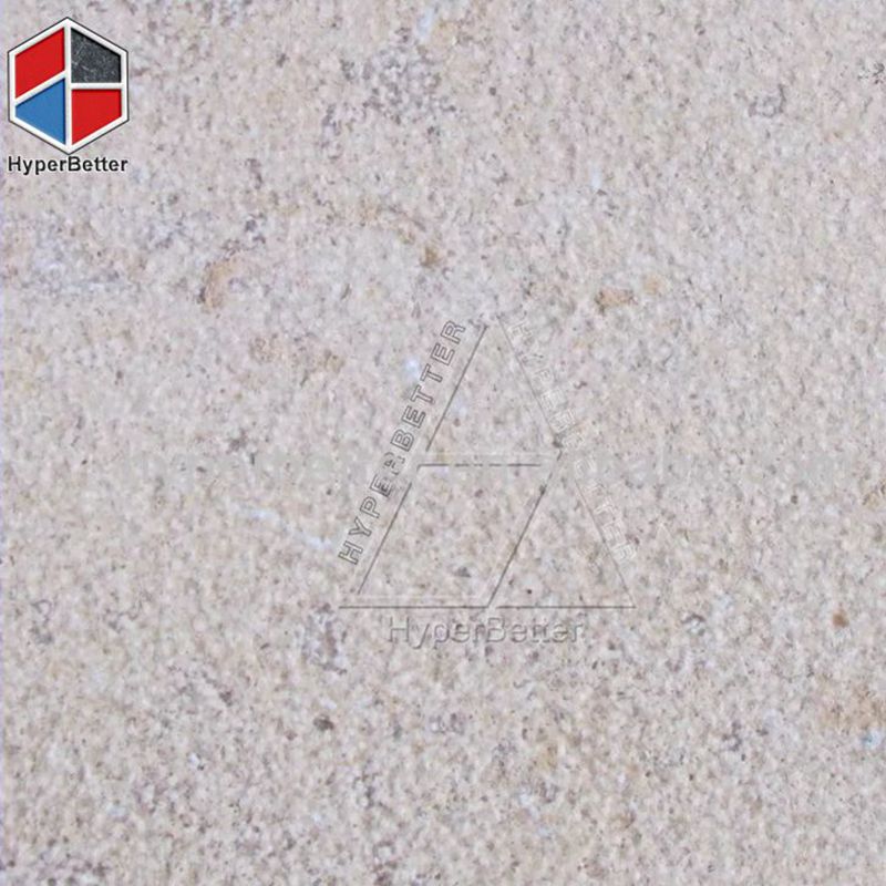 Bushhammered yellow sandstone