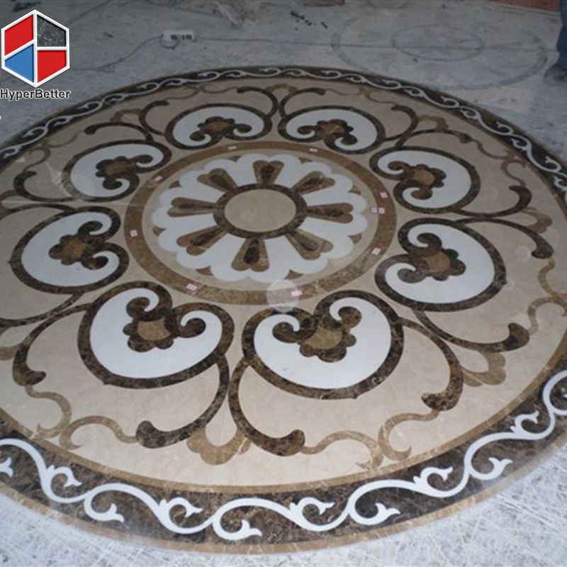 Lovely emperador marble medallion