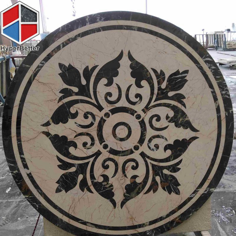 Maple shape marble medallion