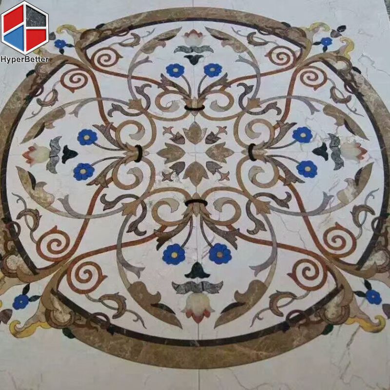 Western style marble medallion