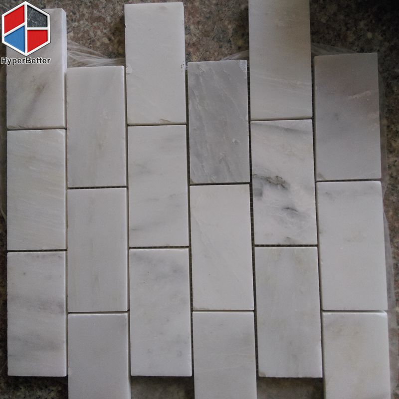 Carrara white marble mosaic (4)