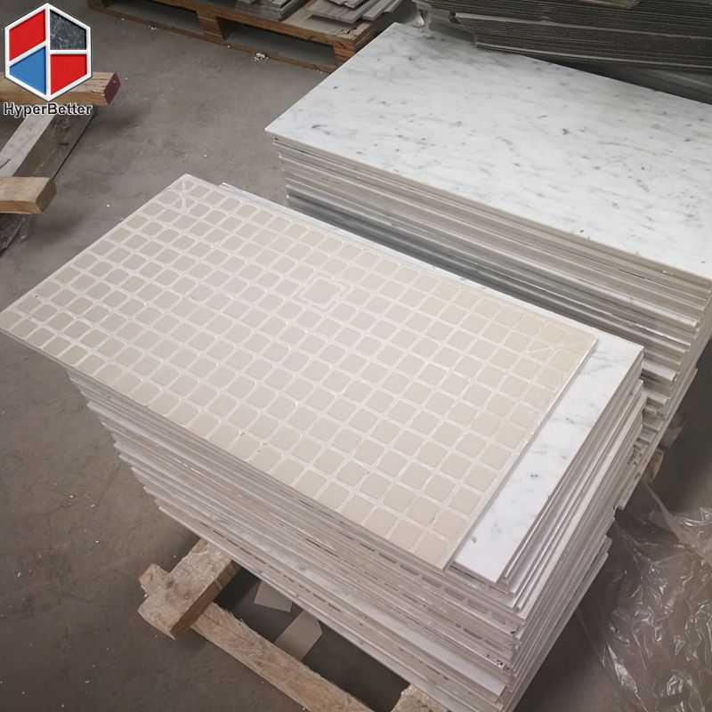 Carrara white marble tiles (1)