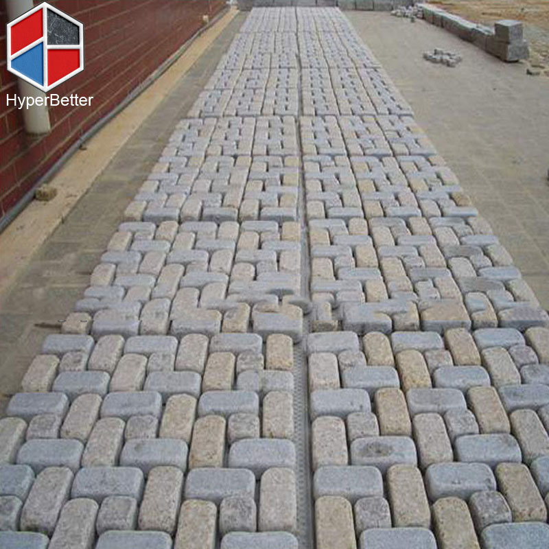 Cube paving grey granite paving stone