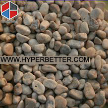 Garden yellow pebbles stone