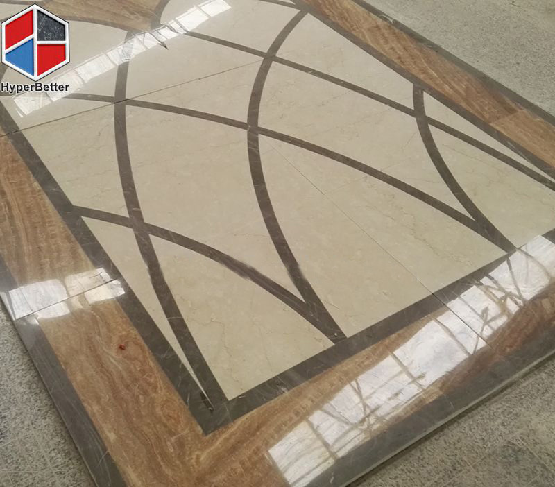 Golden-wood-marble-waterjet-flooring-tiles-2