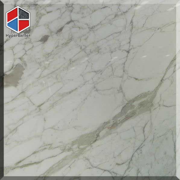 Arabescato white marble slab