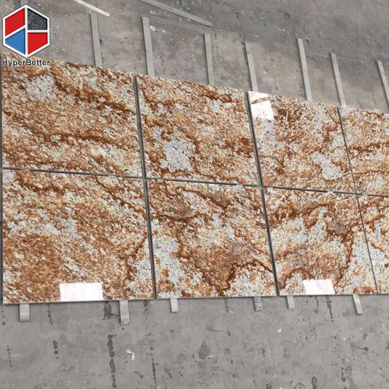 Square golden storm granite tiles (2)