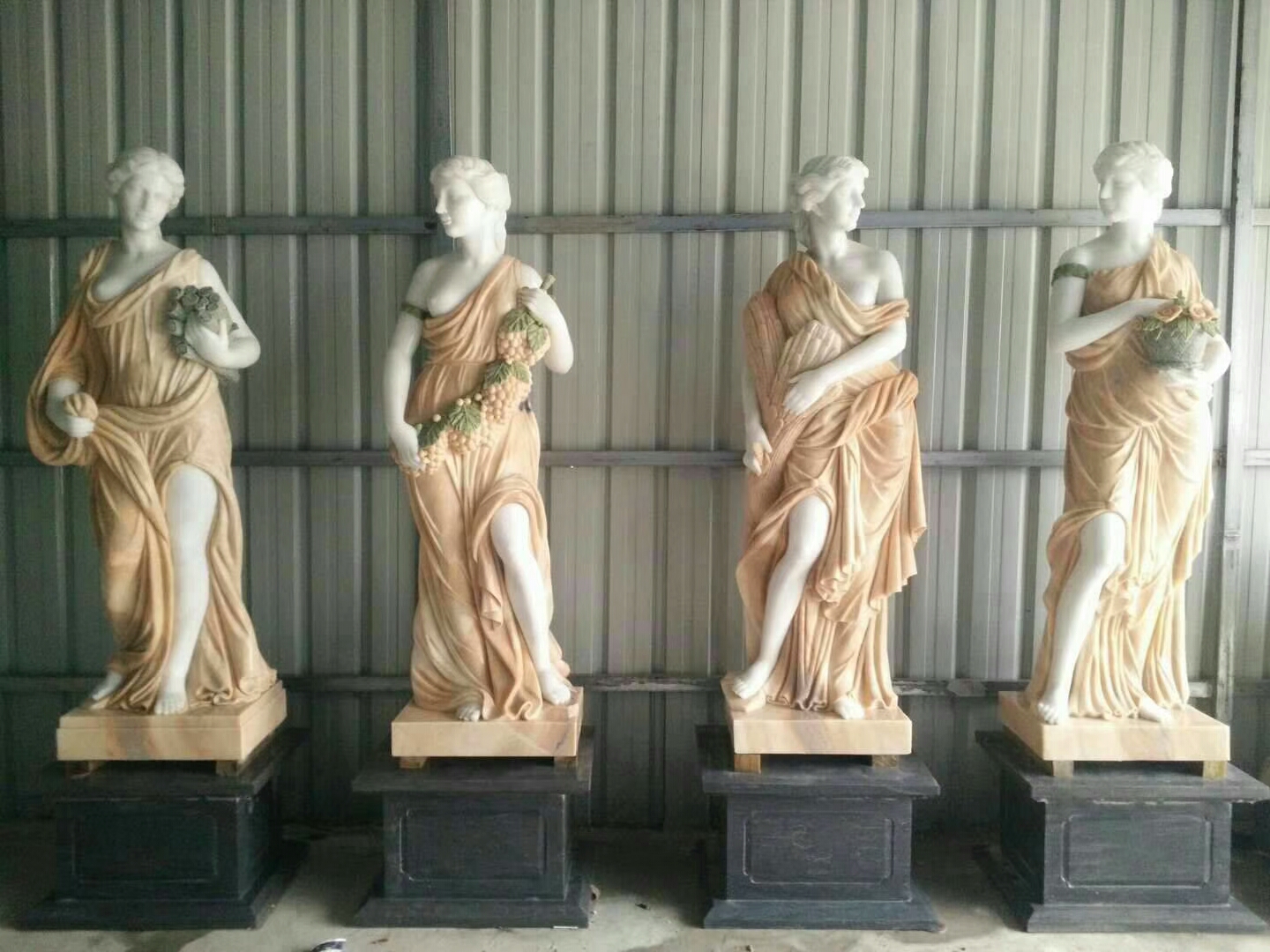 Colours marble women sculpture (2)